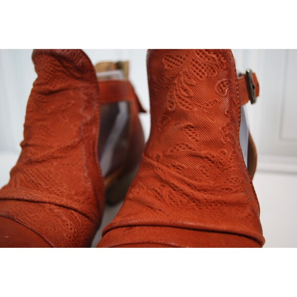 MIZ MOOZ Corra Brick Embossed Leather Heeled Sandals Size EU 36/US 5.5-6 - Picture 3 of 12